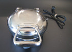 All Clad Waffler 1 Waffle Maker 6071 Stainless Steel Round Iron Tested Working
