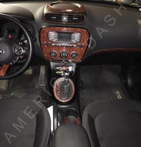 Details About 2014 2015 2016 2017 2018 Interior Wood Dash Trim Kit Set For Kia Sportage Lx Ex