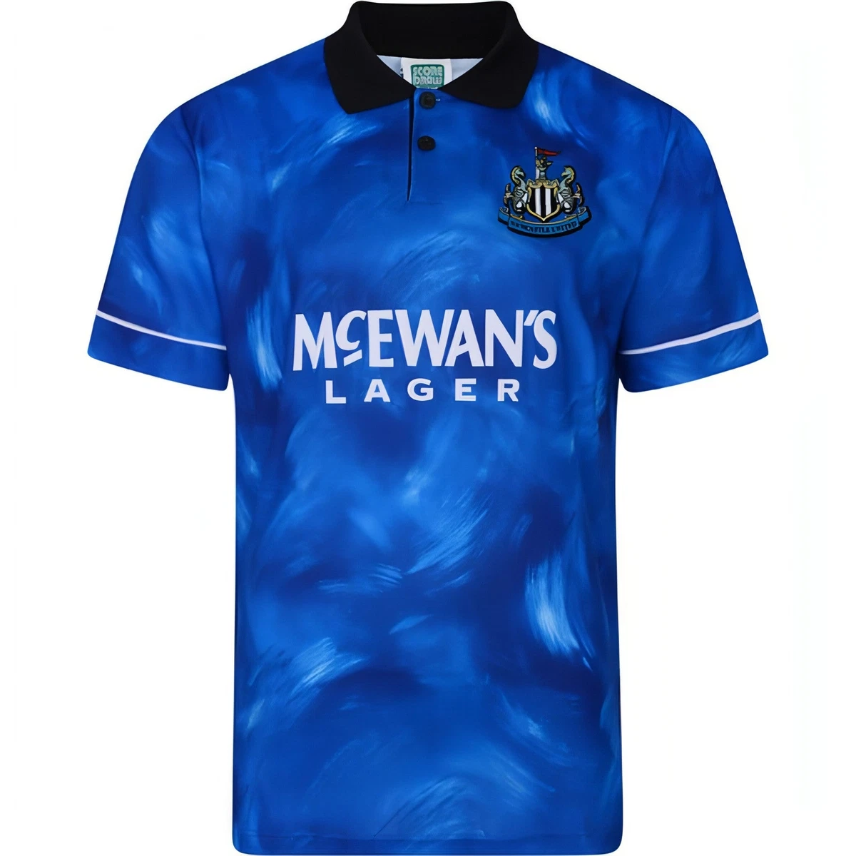 Score Draw Mens Retro Newcastle United Third 1995 Football Shirt