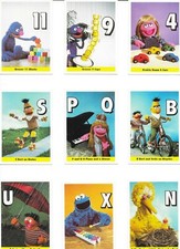 SESAME STREET COMPLETE 100 Card Set 2 Checklist Cards Big Bird Bert Ernie