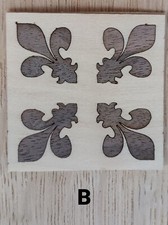 Naklejki z prawdziwego drewna fornir na nieskończenie wiele pomysłów . Lilia francuska .