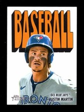 2021 TOPPS HERITAGE MINORS 1972 PACK COVER #3 AUSTIN MARTIN BLUE JAYS