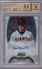 JOE PANIK 2011 Bowman Sterling Prospect RC Autograph auto BGS 9.5 /10 w/3 - 10's