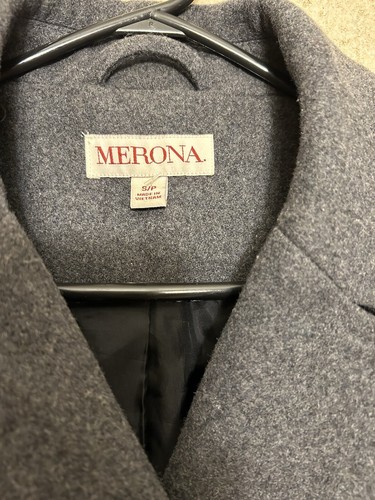 MARONA WOMENS WINTER PEA COAT WOOL BLEND SIZE SMALL - Picture 2 of 6