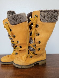 furry timberland boots