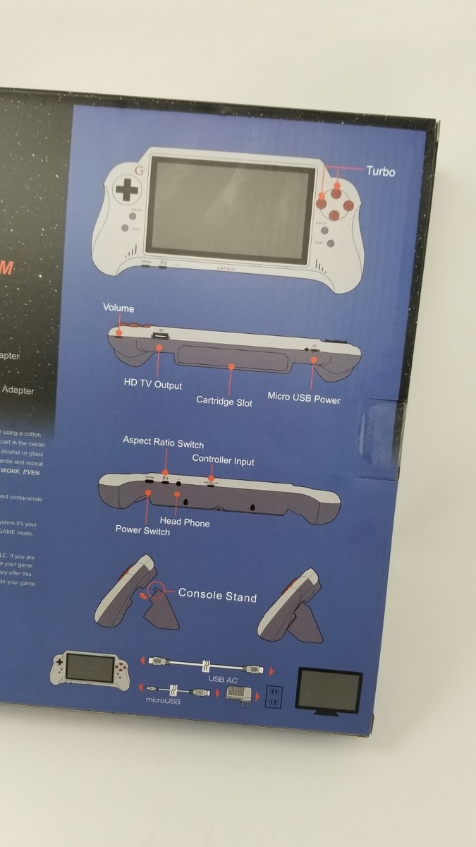Gamerz Tek 8-bit Boy handheld NES clone system play your