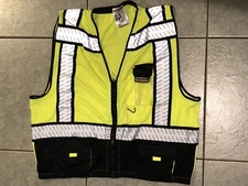 KwikSafety Class 2 Type R ANSI/ISEA High Visibility Yellow Safety Vest 2XL
