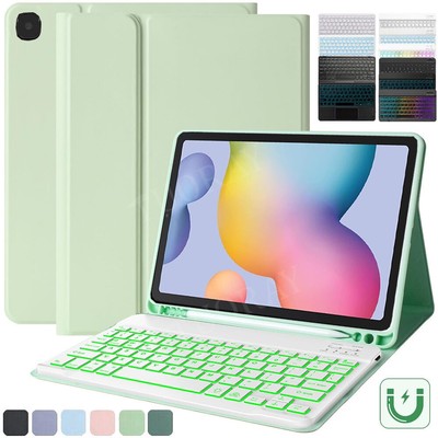 QWERTZ Bluetooth Tastatur Hülle für Samsung Galaxy Tab S6 Lite 10,4'' P610 P620