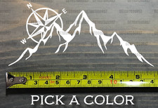 The Mountains Are Calling Decal Sticker And I Must Go 5.5" Compass DIE CUT XO