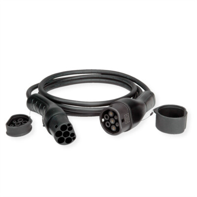 E-Auto Ladekabel Typ2, 1-phasig, 250VAC (1P+N+E), 32 A, 7,4 kW, 3 m