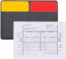 Champion Soccer Referee / Officials Wallet - 1 Red Card, 1 Yellow Card Score C