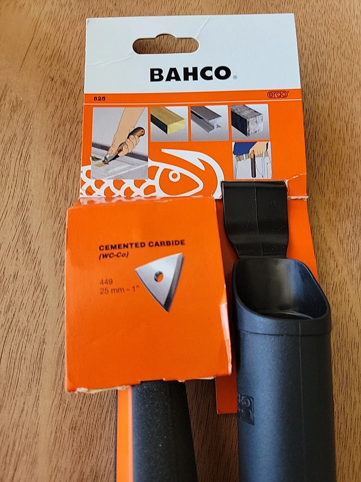 RASPADOR DE PINTURA DE ALTA RESISTENCIA BAHCO ERGO 625 25 mm con bordes de carburo triangular envío gratuito Foto 2 de 4