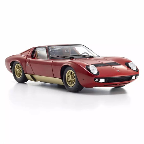 Kyosho Lamborghini Miura 1971 Rouge-Or 1/18 KS08314R 0625 1 - Picture 4 of 12