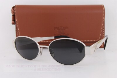 Brand New CELINE Sunglasses CL 40235U 16A Silver/Dark Gray For Men
