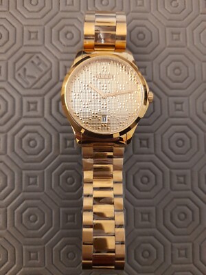Gucci YA126461 G-Timeless Unisex 38mm Gold PVD Plated