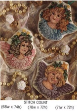 VICTORIAN ANGELS  CROSS STITCH PATTERN  ONLY   - 4B10