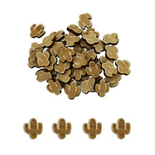 Cactus Confetti 100 Pieces Wood Cactus Tabletop