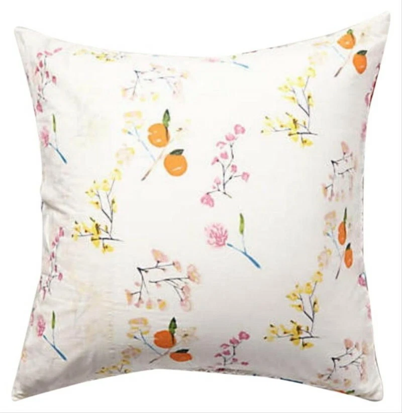 Garden Chinoiserie Euro Sham Par Flores Naturais Pássaros Caprichoso Alegre Novo na embalagem - Imagem 3 de 4