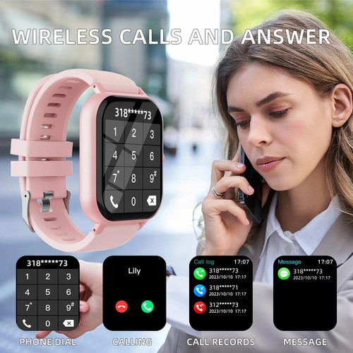 Smart Watch Women Android Ladies Fitness Bluetooth Call Watch for iPhone Samsung - Picture 4 of 15