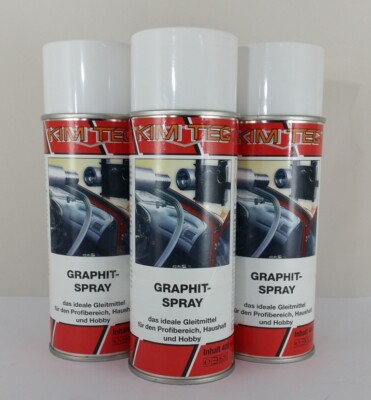 Graphitspray 17,50 /L  Kim Tec 3x400ml Trennmittel Graphit Schmiermittel 450°C