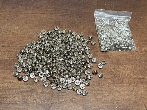 215 Punk 10mm Metal button Studs snap Back for Clothing Jacket leather accent