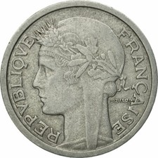 [#524662] Münze, Frankreich, Morlon, Franc, 1957, Beaumont - Le Roger, S+, Alumi