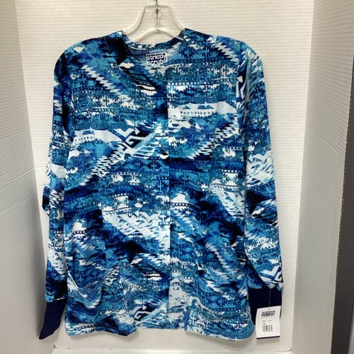Strictly Scrubs Stretch Women’s Scrub Jacket Long sleave with front pockets XS - Picture 2 of 5