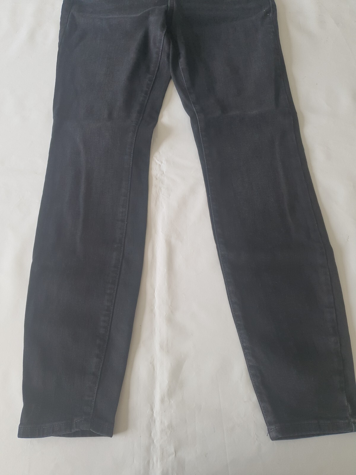 Massimo Dutti Mid Rise Full Length Skinny Jeans UK8 Black image 3
