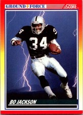 1990 Score Bo Jackson Ground Force Card #330
