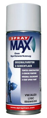 SprayMax Originalfarbton Lackspray für VW Audi Volkswagen LY9C Ibisweiss 687023