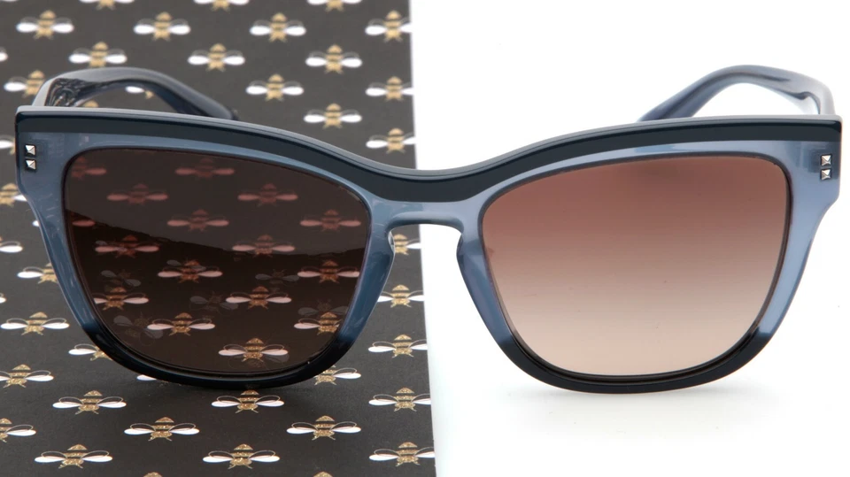 NUEVO VALENTINO VA 4036 5095-13 GAFAS DE SOL AZUL/ÓPAL 54-18-140 B43 Italia Foto 2 de 4