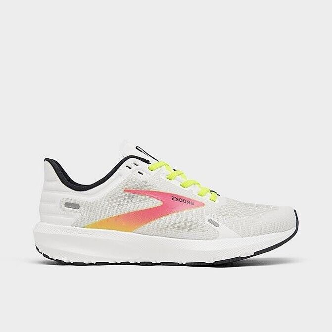 Brooks Women's 120373 148 Launch 9 White Pink Nightlife Speed Neutral –  That Shoe Store and More