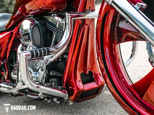 Bad Dad Classic Series Chin Spoiler w/Single Vent Harley Touring FLH FLT 14-16 - 第 2/10 張圖片