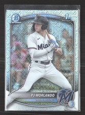 2025 Topps Bowman Chrome Mega Box PJ Morlando #BCP-91 Mojo Refractor 1st Bowman
