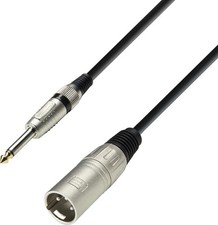 Adam Hall Cables 3 STAR MMP 0300 - Microphone Cable XLR male to 6.3 mm Jack m...