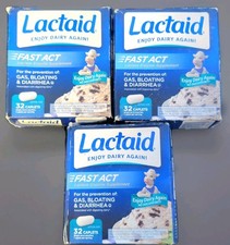 3pk Lactaid FAST ACT Lactase Enzyme Supplemen...