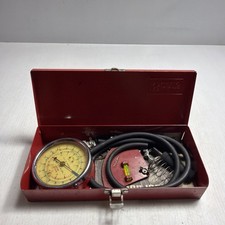 Snap On Vintage Vacuum Fuel Pump Pressure Gauge In Metal Case With Manual Snap On Vintage Vacuum Fuel Pump Pressure Gauge In Metal Case With Manual