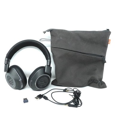 Plantronics B8200 Noise Cancelling Wireless Headphones + Bluetooth /Tested Works