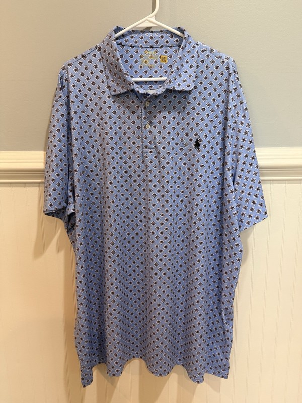Polo Ralph Lauren Classic Fit Blue Short Sleeve Polo Shirt Lot of 2 XXL Logo 