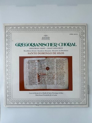 Santo Domingo de Silos Gregorian Chant LP 1973 Archiv Produktion Classical 33