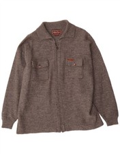 Marlboro Classics Mens Cardigan Sweater XL Grey Wool CE18