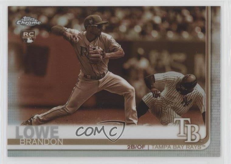 2019 Topps Chrome Sepia Refractor Brandon Lowe #151 4z8