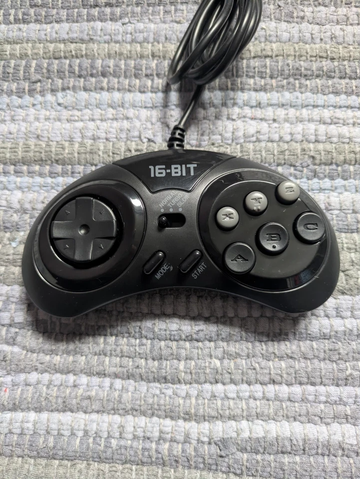 6 Button Gamepad Controller For SEGA MEGADRIVE & GENESIS Turbo and Slow Function - Image 3 of 4
