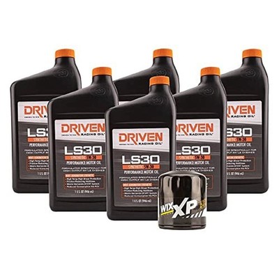 Driven Racing Oil LS30 5w-30 Synthetic Oil Change Kit for GM Gen IV Engines 2...