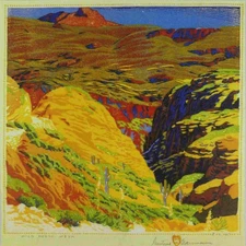 Gustave Baumann Wild Horse Mesa : Archival Quality Giclée Art Print 1935