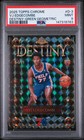 2025 Topps Chrome Basketball Geometric Green Refractor VJ Edgecombe #D-3 PSA 9