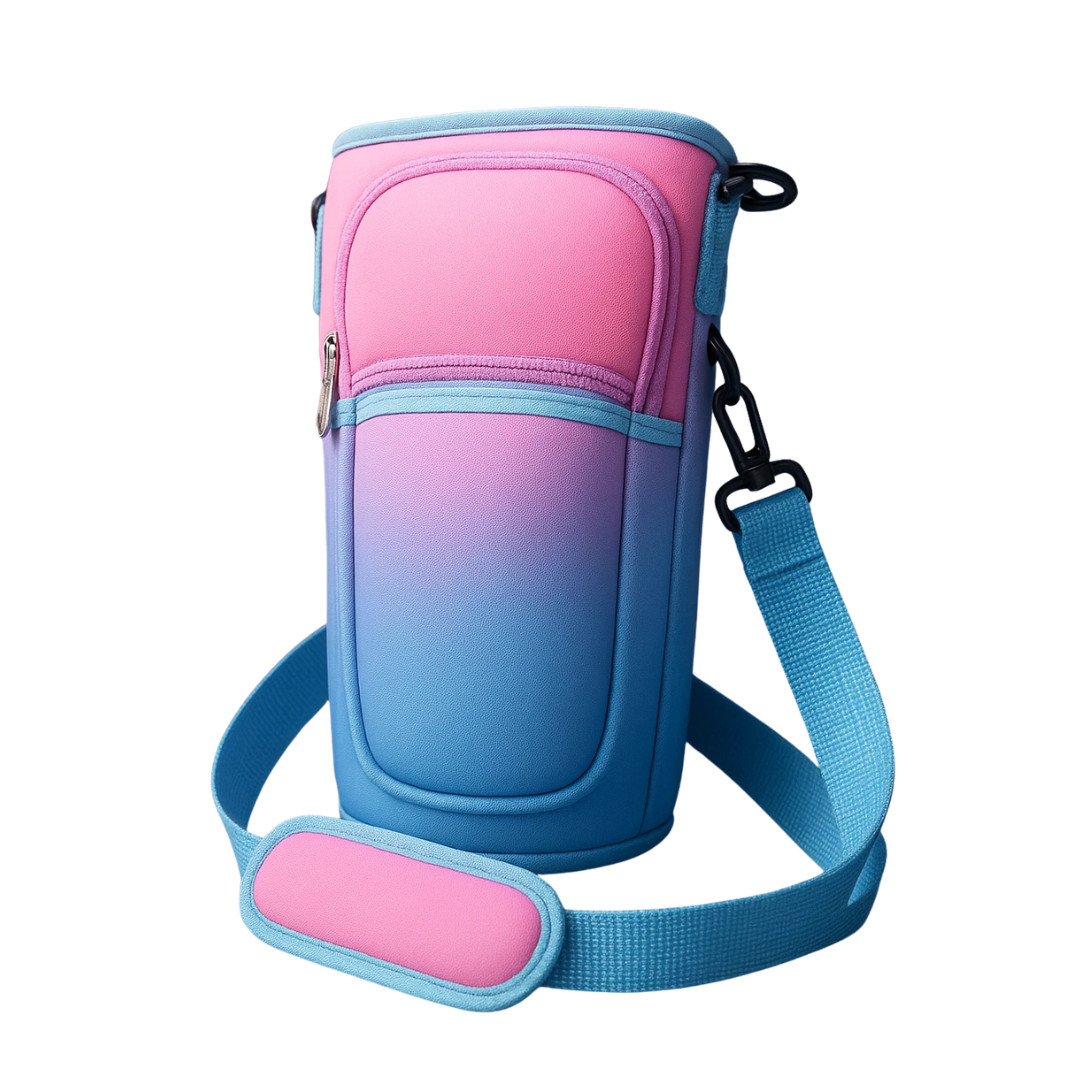 Water Bottle Holder Bag with Strap Fits Stanley 40oz Tumbler Cup Carrier Pouch