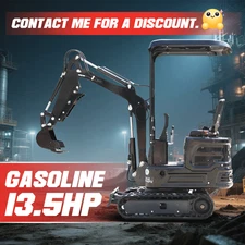 1ton Mini Excavator Hydraulic Crawler Gasoline Sale in USA 2000lb Small Digger