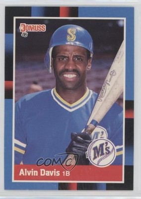 1988 Donruss Alvin Davis (Solid Blue Upper Right Corner) #193 0au4