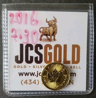 2016 Canada $5 1/10oz Gold Maple Leaf